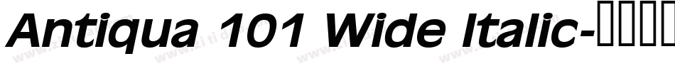 Antiqua 101 Wide Italic字体转换